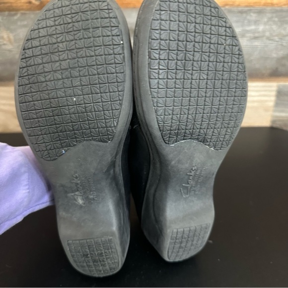 Clarks Grasp Chime Slip Resistance Work Clogs Women's Black Slip On Size 8M - Picture 10 of 10